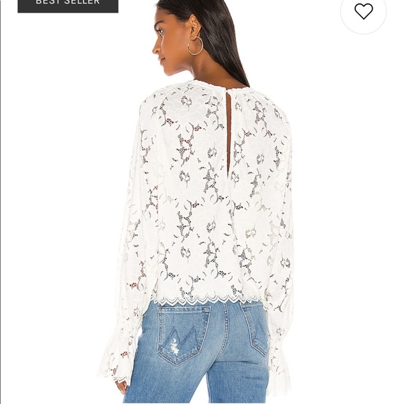 NEW • Free People • Olivia Lace Blouse White XS - Picture 2 of 7